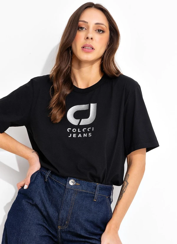 Colcci Jeans - Camiseta Cj Preto 4