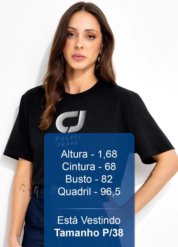 Colcci Jeans - Camiseta Cj Preto 5