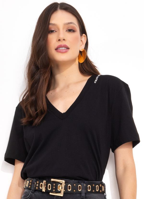 Colcci Jeans - Camiseta Cj Preto