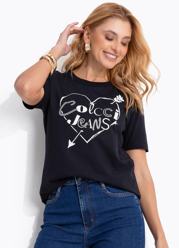 Colcci Jeans - Camiseta Cj Preto