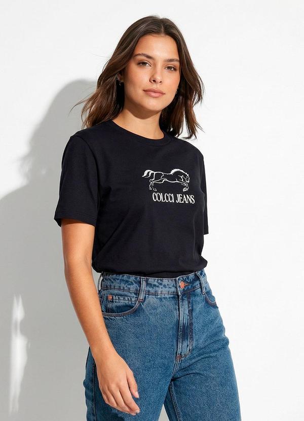 Colcci Jeans - Camiseta Cj Preto