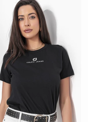 Colcci Jeans - Camiseta Cj Preto - COLCCI JEANS