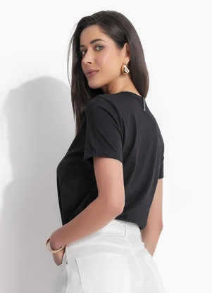 Colcci Jeans - Camiseta Cj Preto - COLCCI JEANS