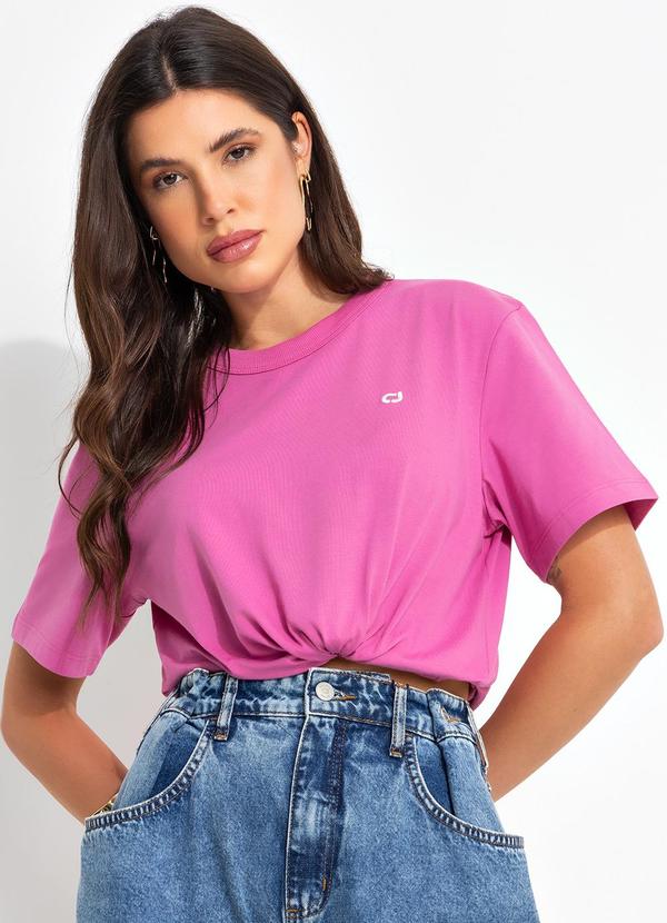 Colcci Jeans - Camiseta Cj Rosa