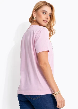 Colcci Jeans - Camiseta Cj Rosa - COLCCI JEANS