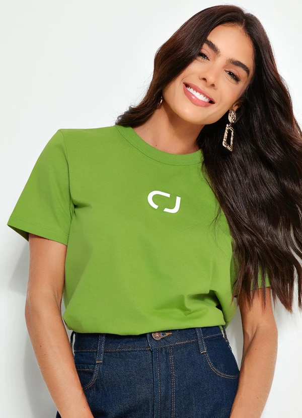 Colcci Jeans - Camiseta Cj Verde