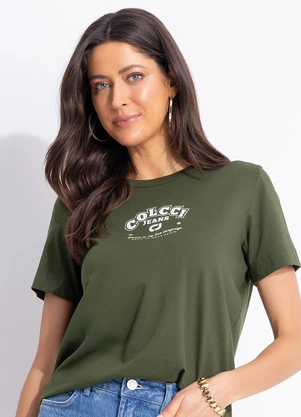 Colcci Jeans - Camiseta Cj Verde - COLCCI JEANS