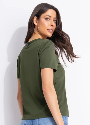 Colcci Jeans - Camiseta Cj Verde - COLCCI JEANS