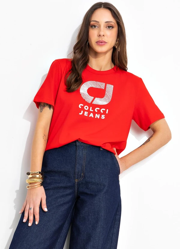 Colcci Jeans - Camiseta Cj Vermelho 6