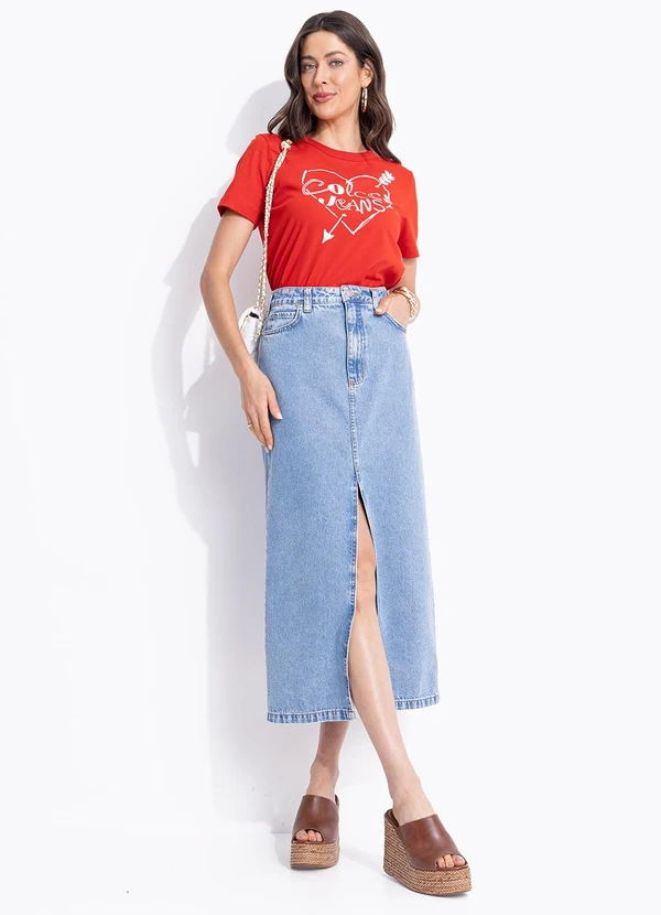 Colcci Jeans - Camiseta Cj Vermelho 3