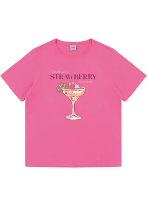 Malwee - Camiseta Cocktail Strawberry Rosa  - MALWEE