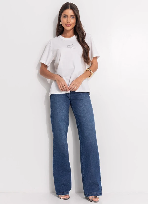 Colcci - Camiseta com Aplicação Off White 3