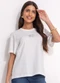 Colcci - Camiseta com Aplicação Marrom - variação: Off White