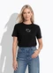 Colcci - Camiseta com Aplicação Vermelho - variação: Preto