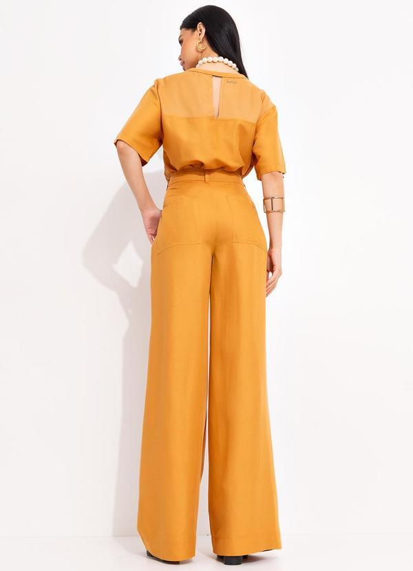 Forum - Camiseta Detalhe Linho Bege 4