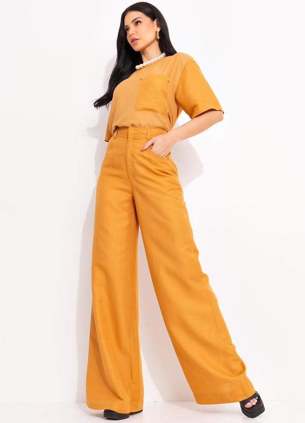 Forum - Camiseta Detalhe Linho Bege 6