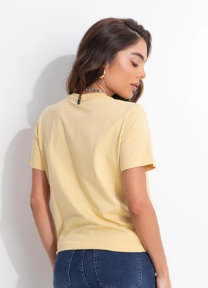 Colcci - Camiseta em Algodão Amarelo - COLCCI