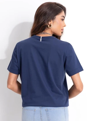 Colcci - Camiseta em Algodão Azul - COLCCI