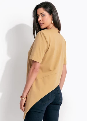 Colcci - Camiseta em Algodão Bege - COLCCI