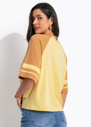 Colcci Jeans - Camiseta em Algodão Cj Amarelo - COLCCI JEANS