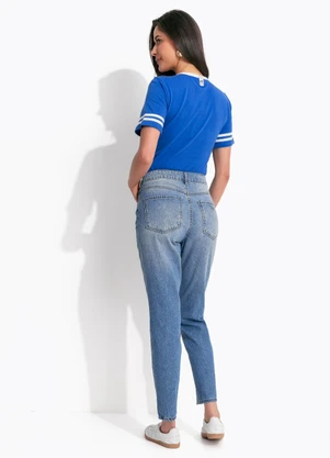 Colcci Jeans - Camiseta em Algodão Cj Azul - COLCCI JEANS