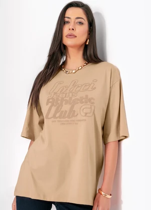 Colcci Jeans - Camiseta em Algodão Cj Bege - COLCCI JEANS