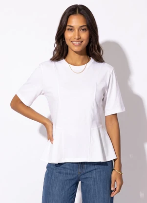 Colcci Jeans - Camiseta em Algodão Cj Off White - COLCCI JEANS