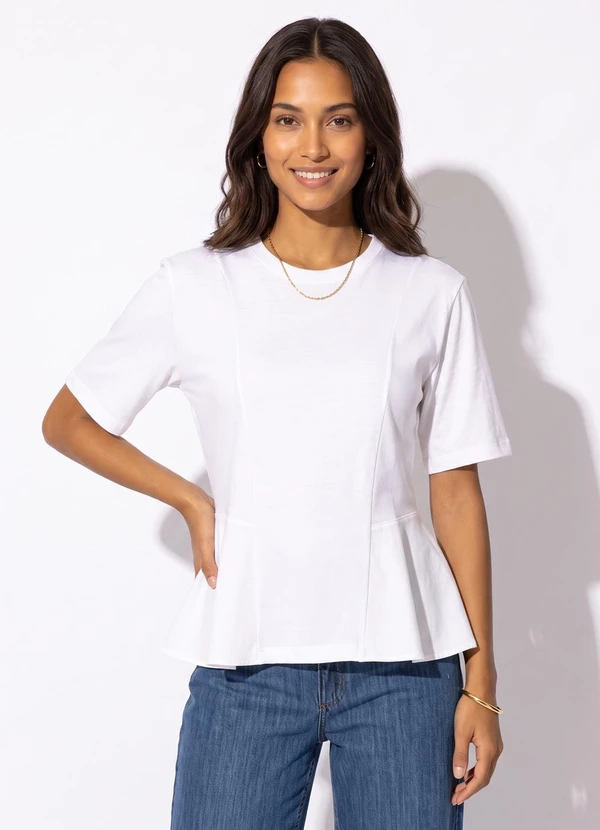 Colcci Jeans - Camiseta em Algodão Cj Off White