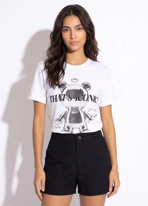 Colcci - Camiseta em Algodão Estampada Off White - COLCCI