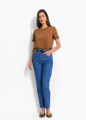 Colcci - Camiseta em Algodão Marrom - COLCCI