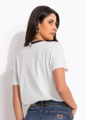 Colcci - Camiseta em Algodão Off White - COLCCI