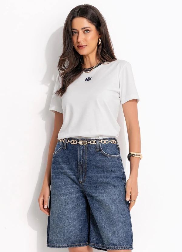 Colcci - Camiseta em Algodão Off White 7