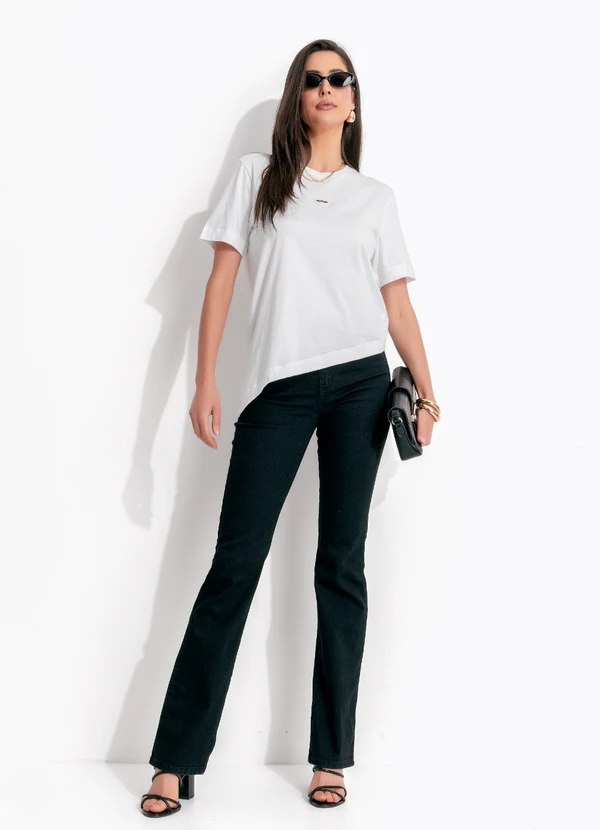 Colcci - Camiseta em Algodão Off White