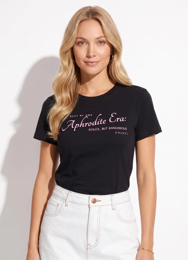 Colcci - Camiseta em Algodão Preto