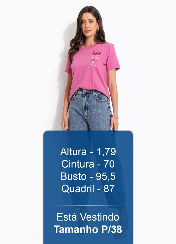 Colcci - Camiseta em Algodão Rosa 6