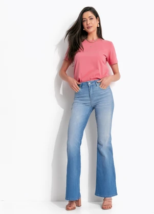 Colcci - Camiseta em Algodão Rosa - COLCCI