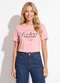 Colcci - Camiseta em Algodão Rosa - variação: Rosa