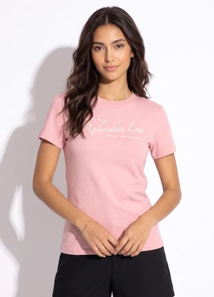 Colcci - Camiseta em Algodão Rosa - COLCCI