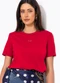 Colcci - Camiseta em Algodão Vermelho - variação: Vermelho