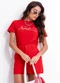 Colcci - Camiseta em Algodão Preto - variação: Vermelho