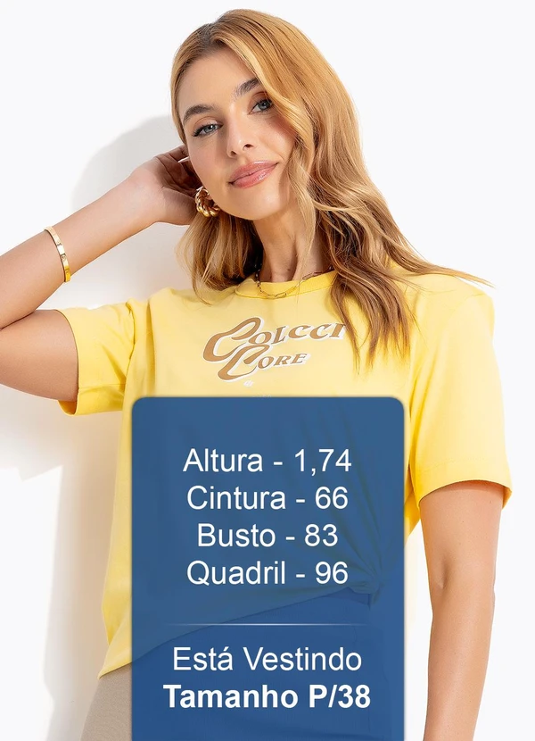 Colcci - Camiseta em Malha Amarelo 5