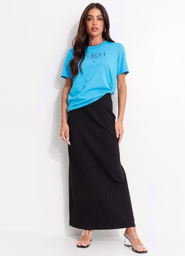 Colcci - Camiseta em Malha Azul 3