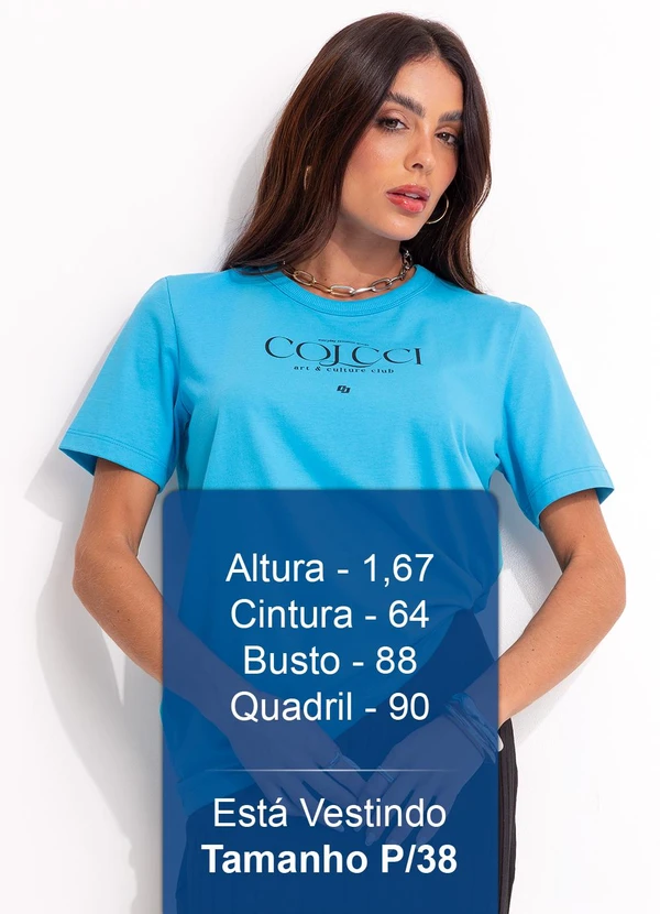 Colcci - Camiseta em Malha Azul 5