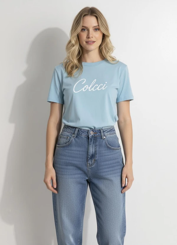 Colcci - Camiseta em Malha Azul 4