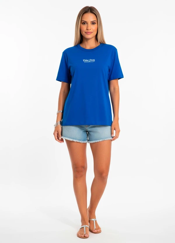 Colcci - Camiseta em Malha Azul 5