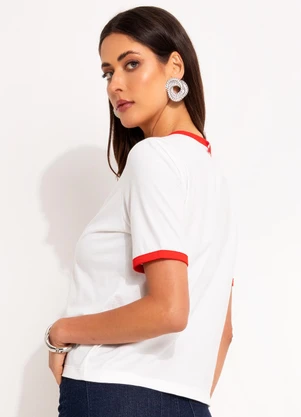 Colcci - Camiseta em Malha Bege - COLCCI
