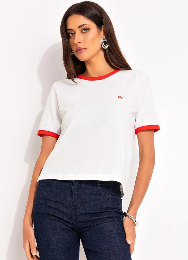 Colcci - Camiseta em Malha Bege 6