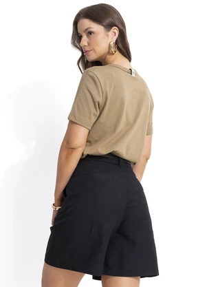 Colcci - Camiseta em Malha Bege - COLCCI