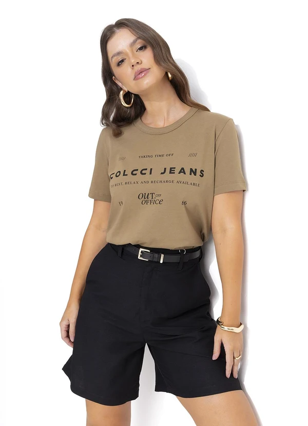 Colcci - Camiseta em Malha Bege 3