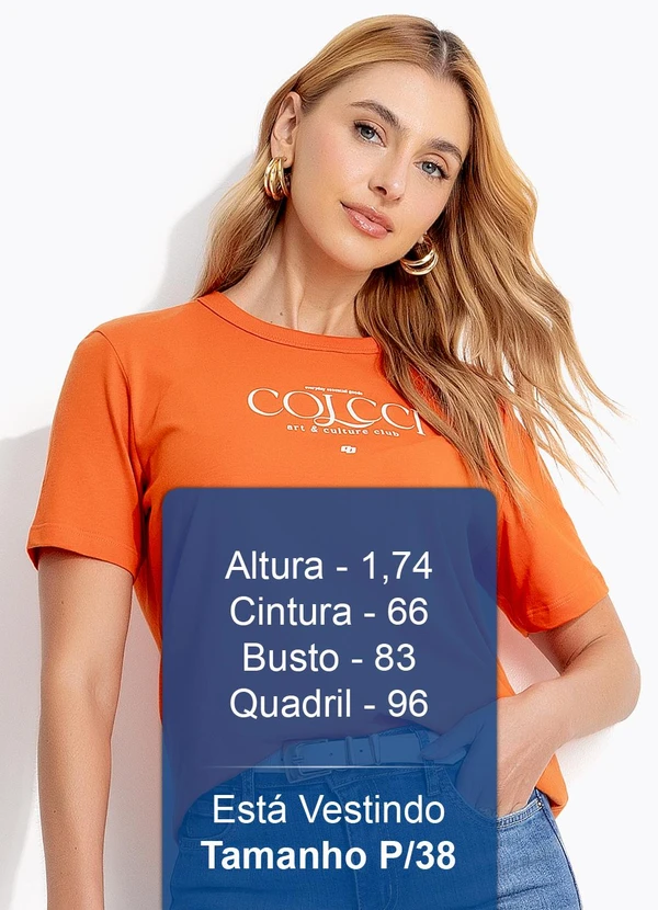 Colcci - Camiseta em Malha Laranja 5